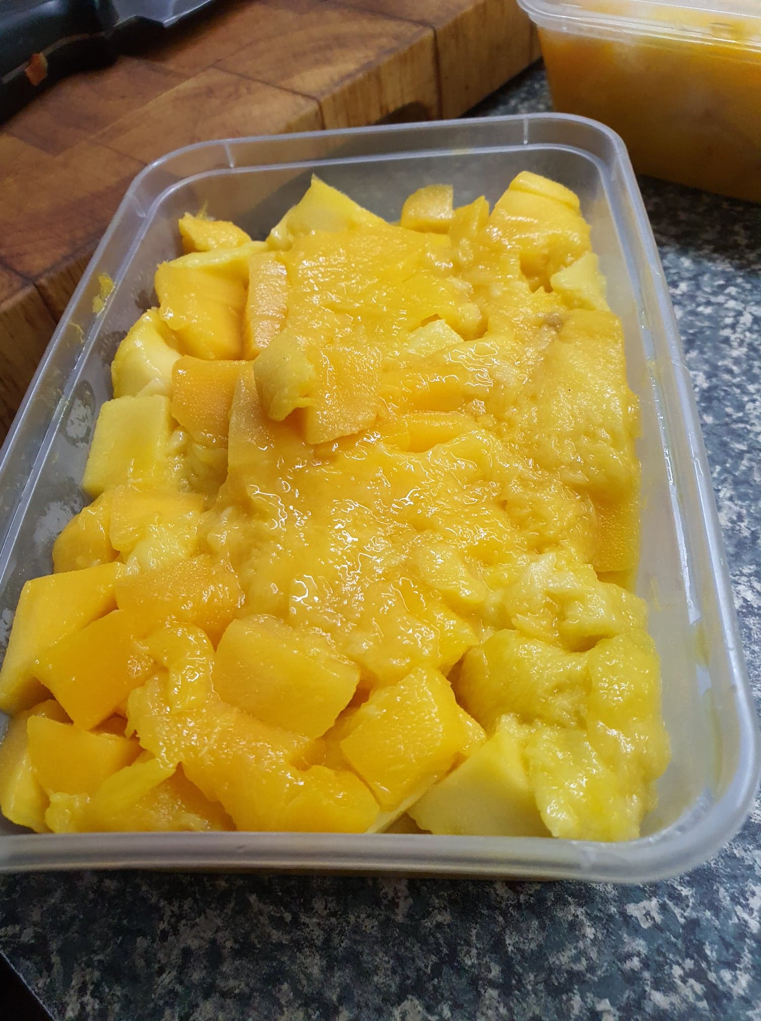 diced mangos